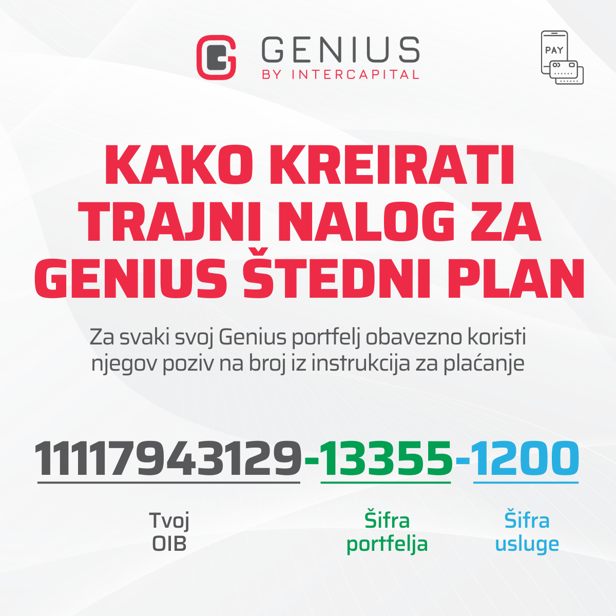 TRAJNI NALOG - uputa za kreiranje u banci, struktura poziva na broj