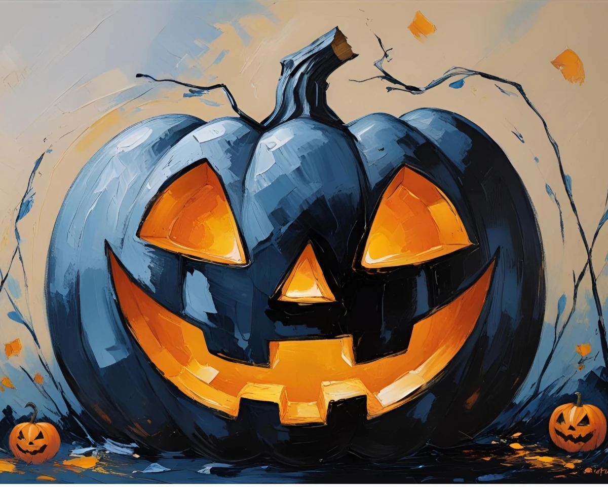 Glowing Jack-O-Lantern Paint & Sip