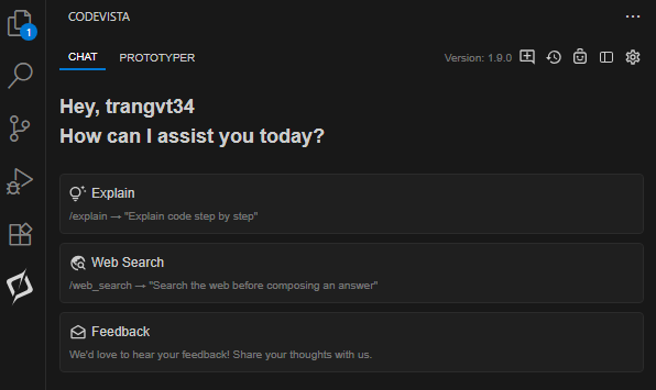Prompt input