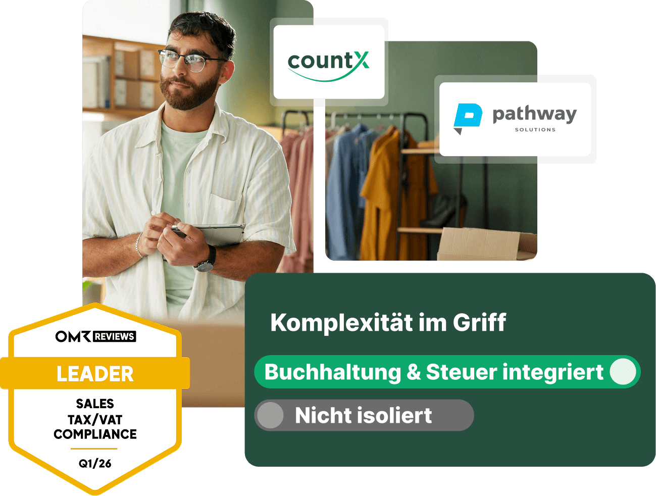Integrierte Buchhaltung und Steuer Compliance für E Commerce mit countX und pathway