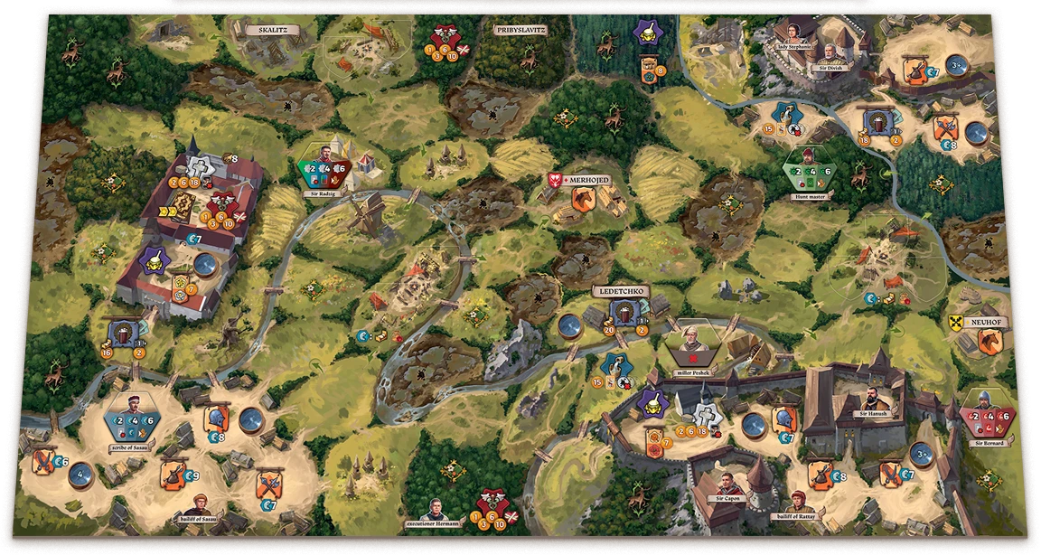 Kingdom come board game map
