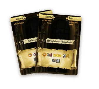 Board game cards - items