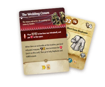 Board game cards - items