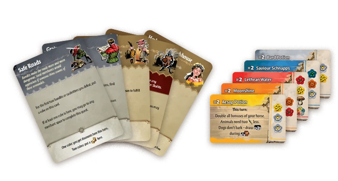 Board game cards - potions