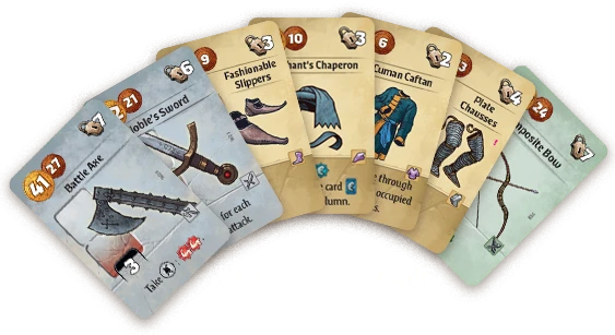 Board game cards - equipment