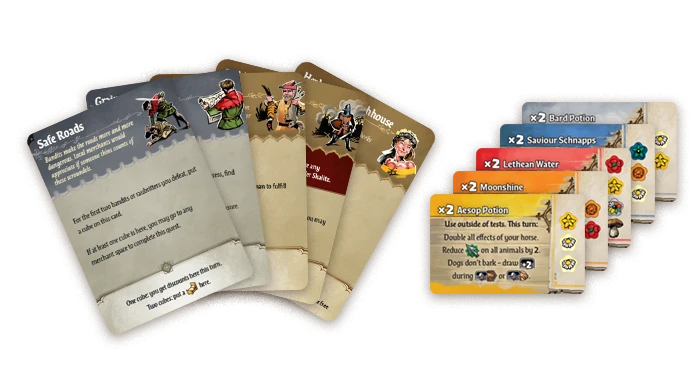 Board game cards - potions
