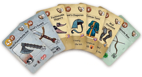 Board game cards - equipment