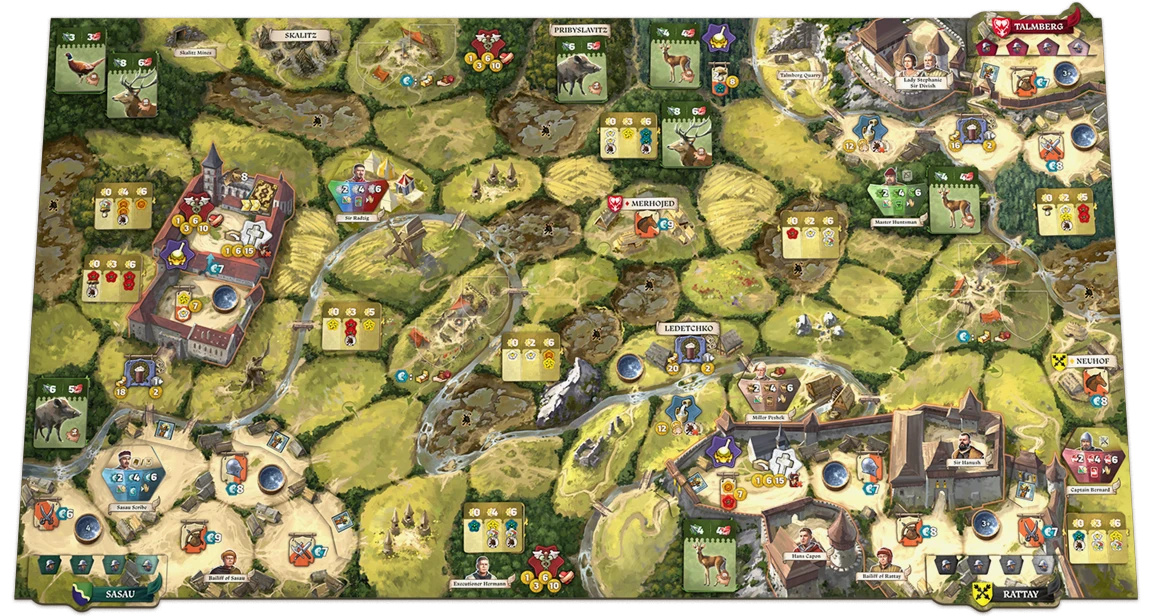 Kingdom come board game map