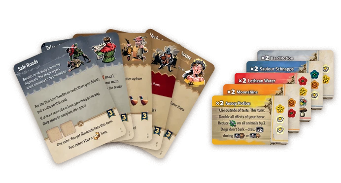 Board game cards - potions