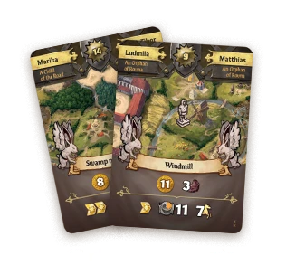 Board game cards - items