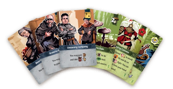Board game cards - events