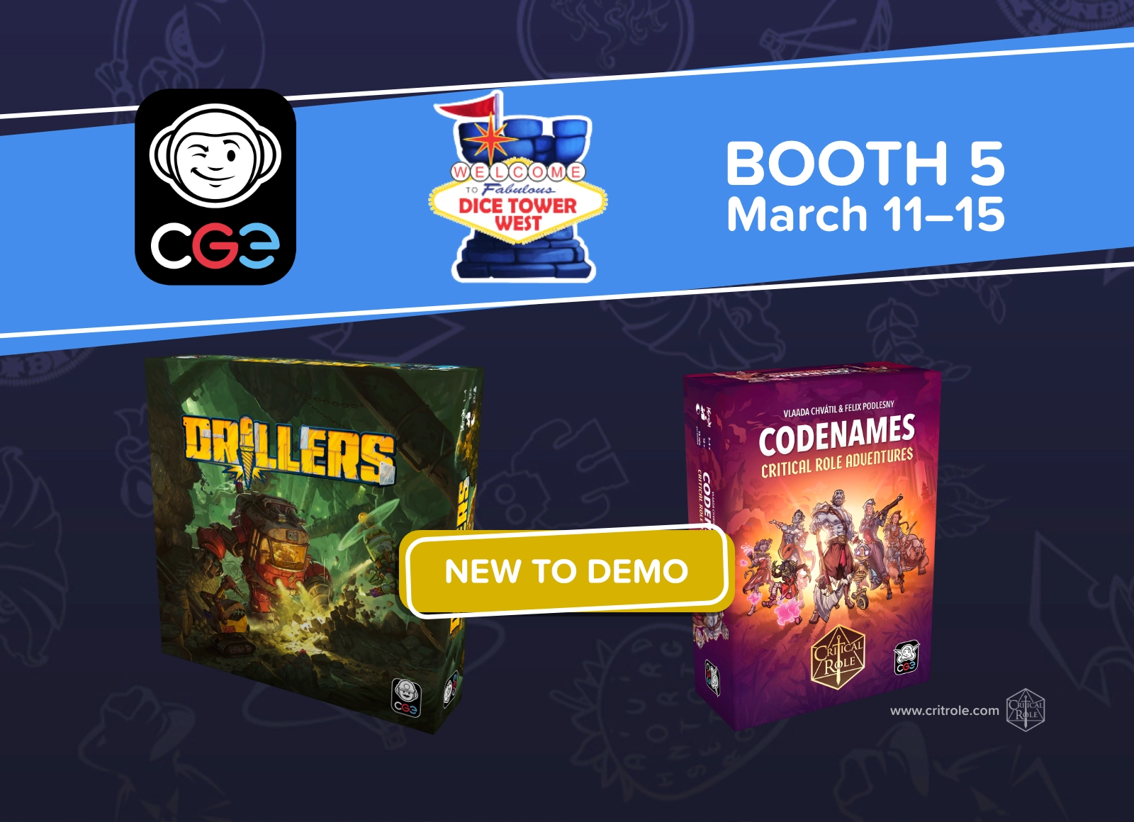 CGE at Dice Tower West 2026