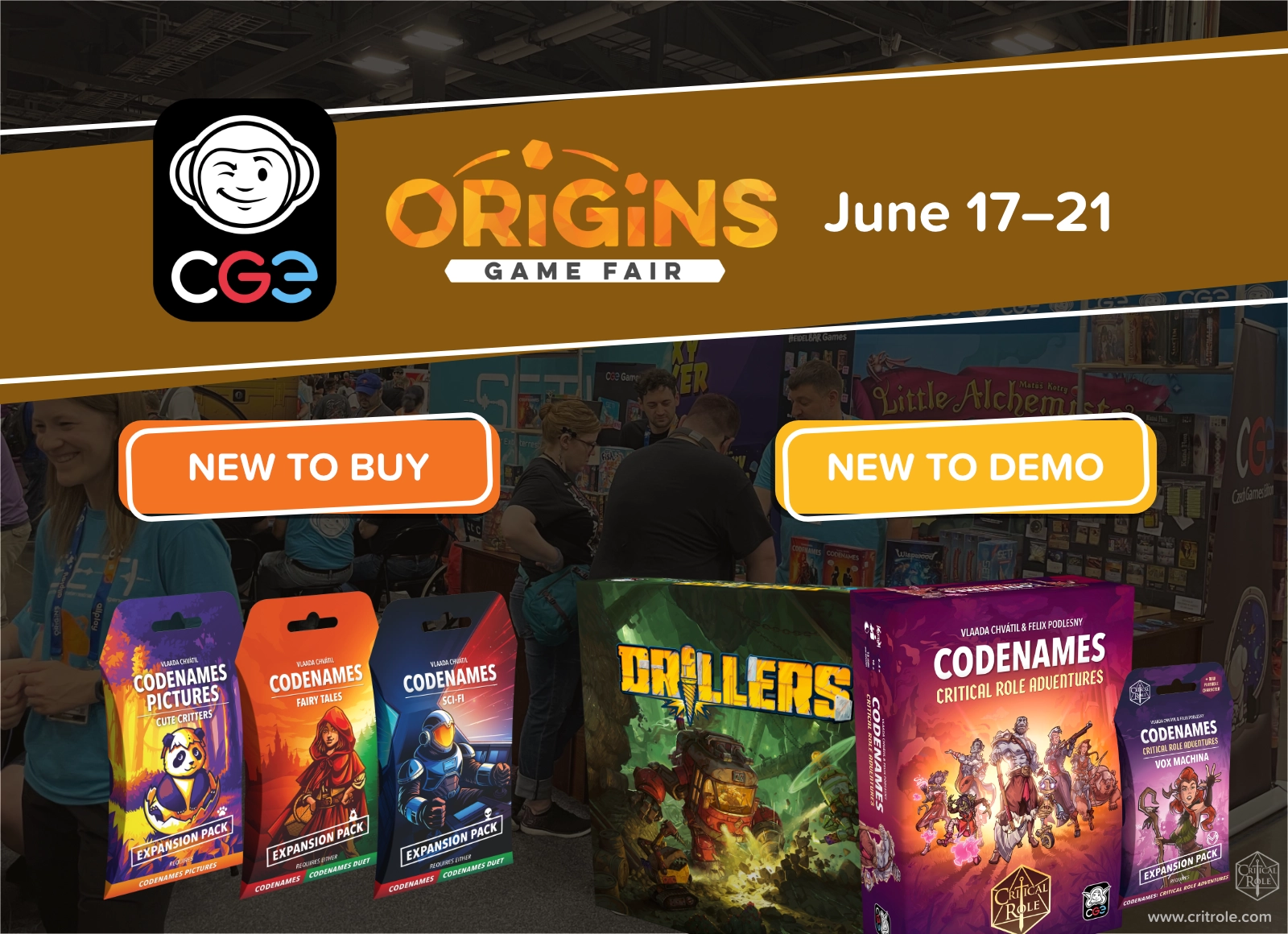 CGE at Origins Game Fair 2026