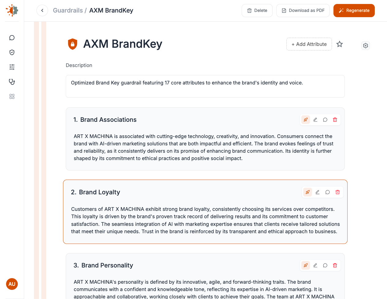 AXM BrandKey Screenshot