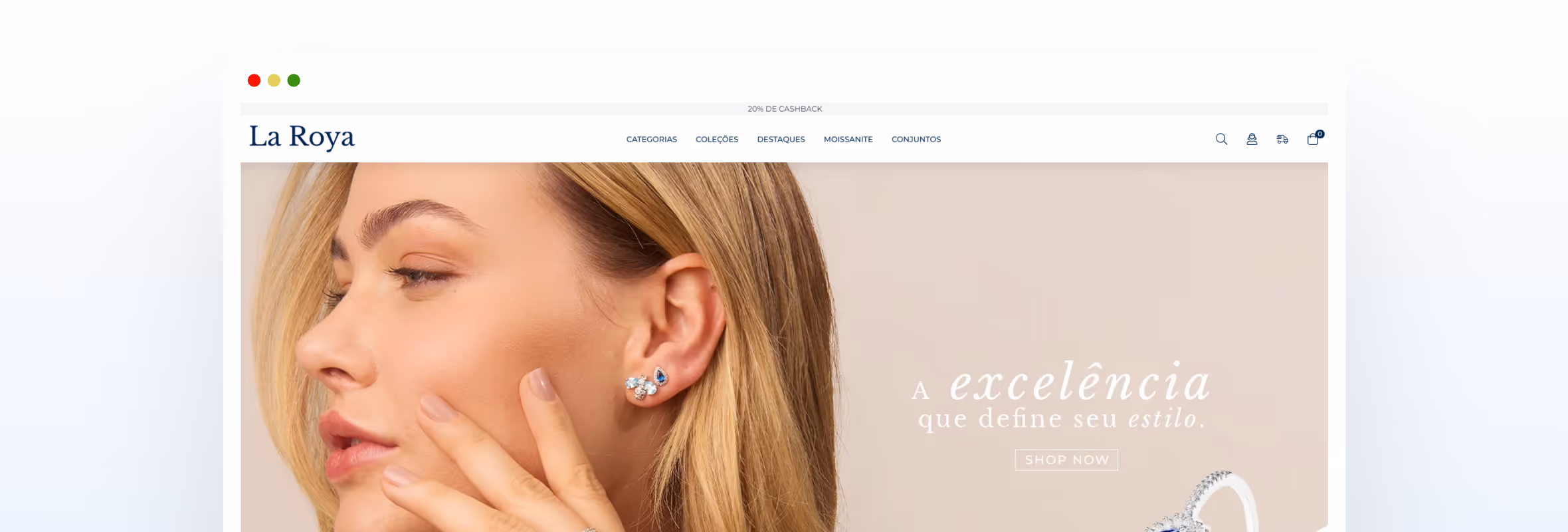 imagem representando a facilidade de navegação em uma loja Tray