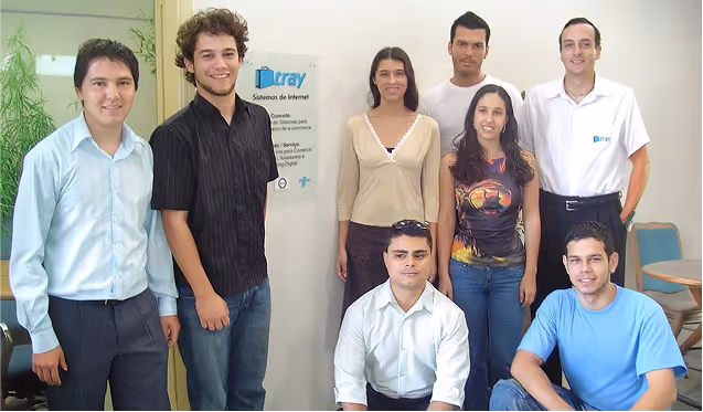 Willians Marques na incubadora universitária de Marília onde a Tray foi fundada em 2003