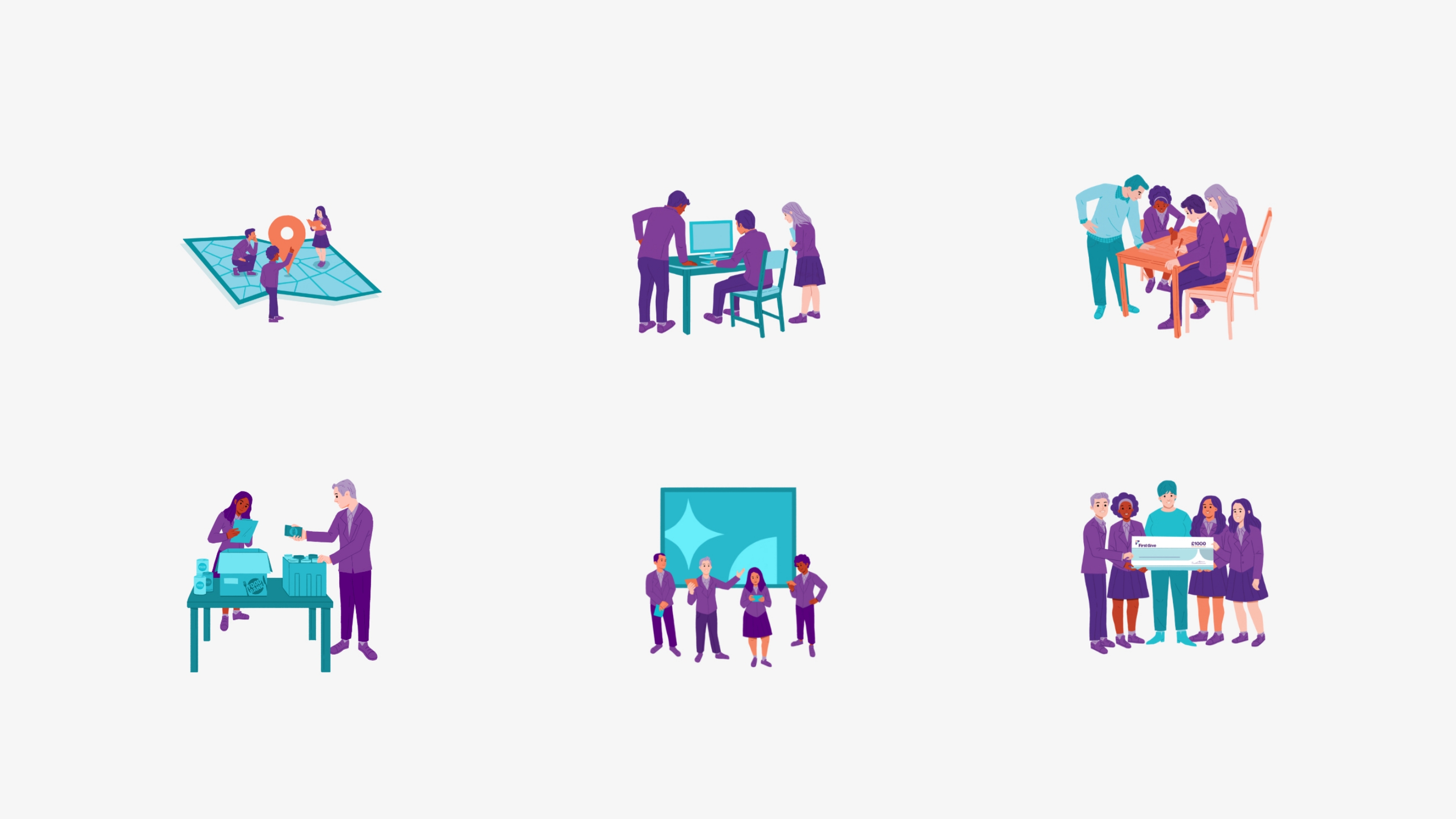 First Give – Illustrations