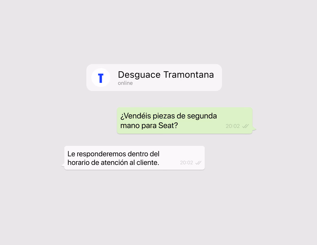 El cliente pregunta a varios desguaces a la vez