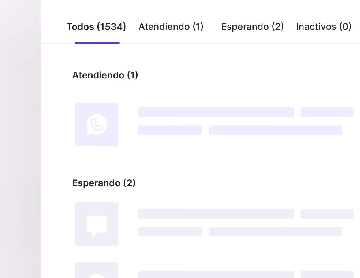 Cada consulta cae en su cola