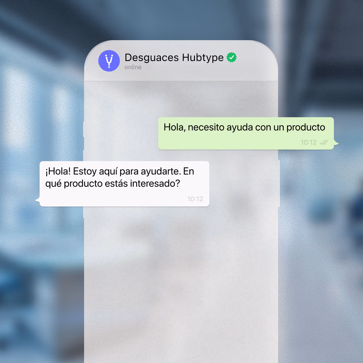 Conversación mostrando qué necesita el desguace para funcionar bien