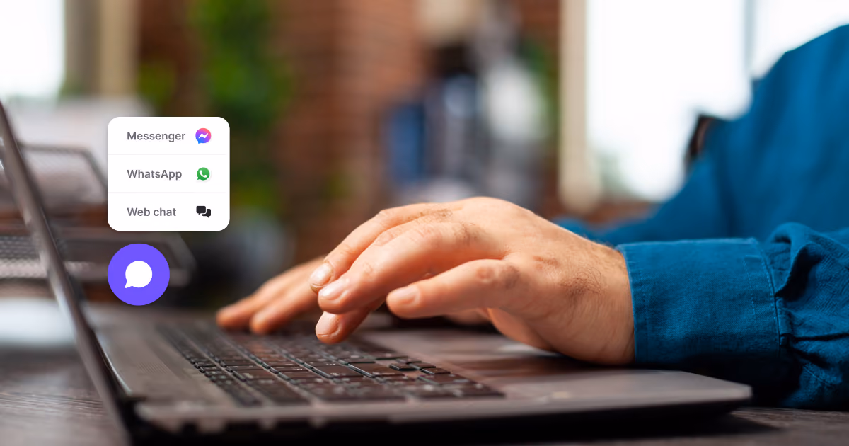 WhatsApp logo Messenger Logo and Webchat logo