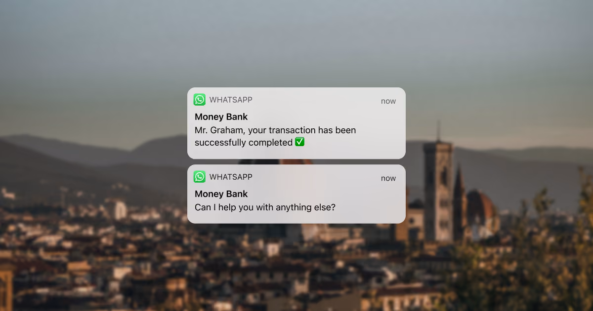 Chat bubbles with conversational design messages for baking