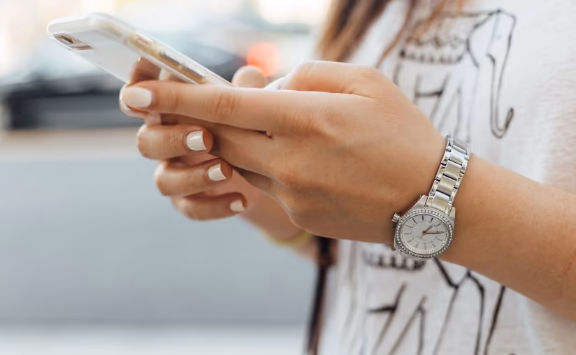 Person texting on smartphone, showcasing modern communication technology.