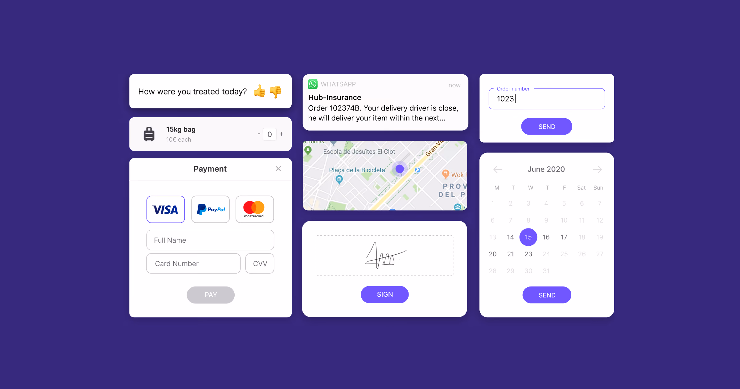 Rich graphic elements for enhanced CX