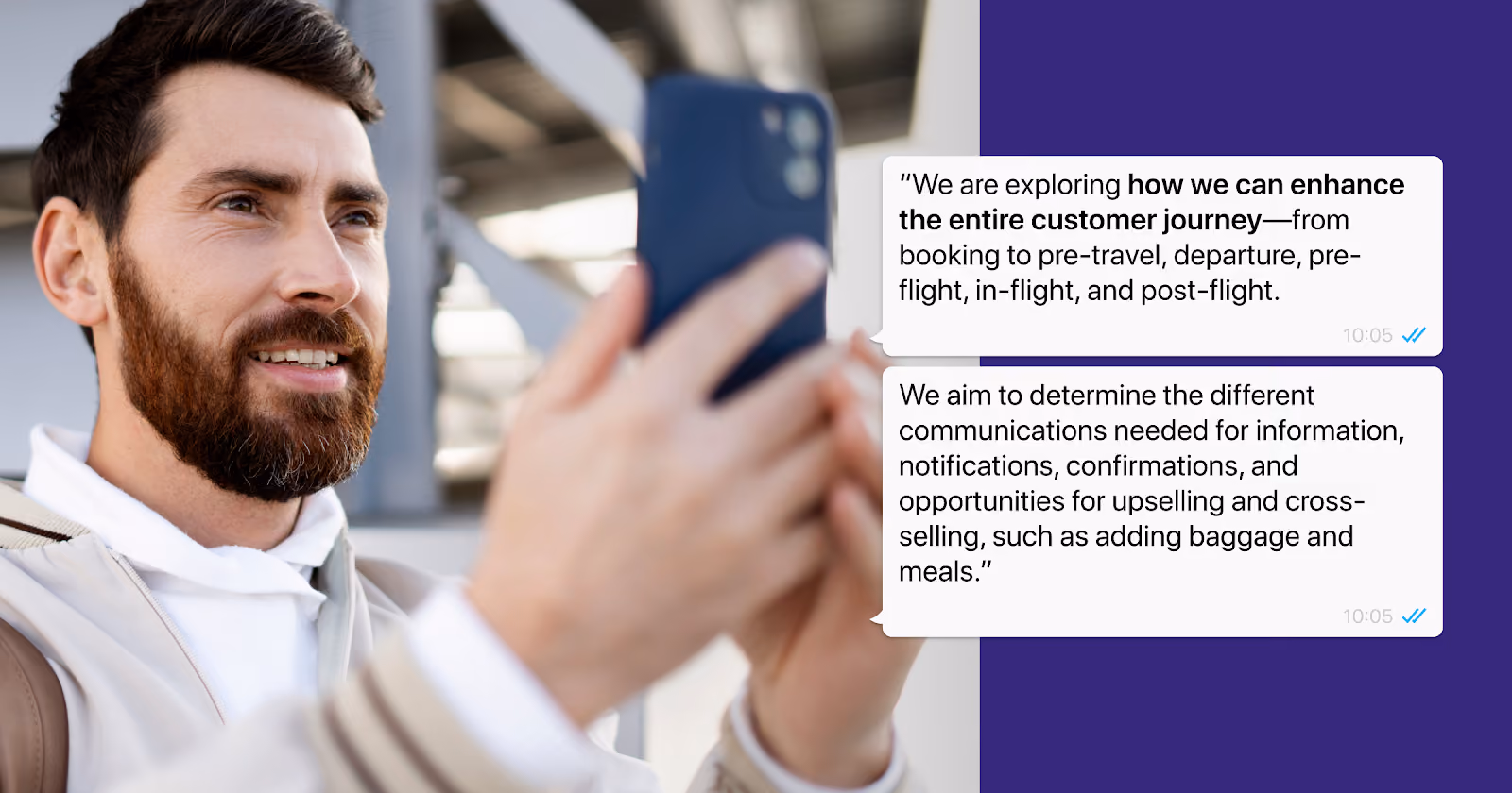 A prominent airline executive recently highlighted the potential of WhatsApp for enhancing the customer journey, saying:
