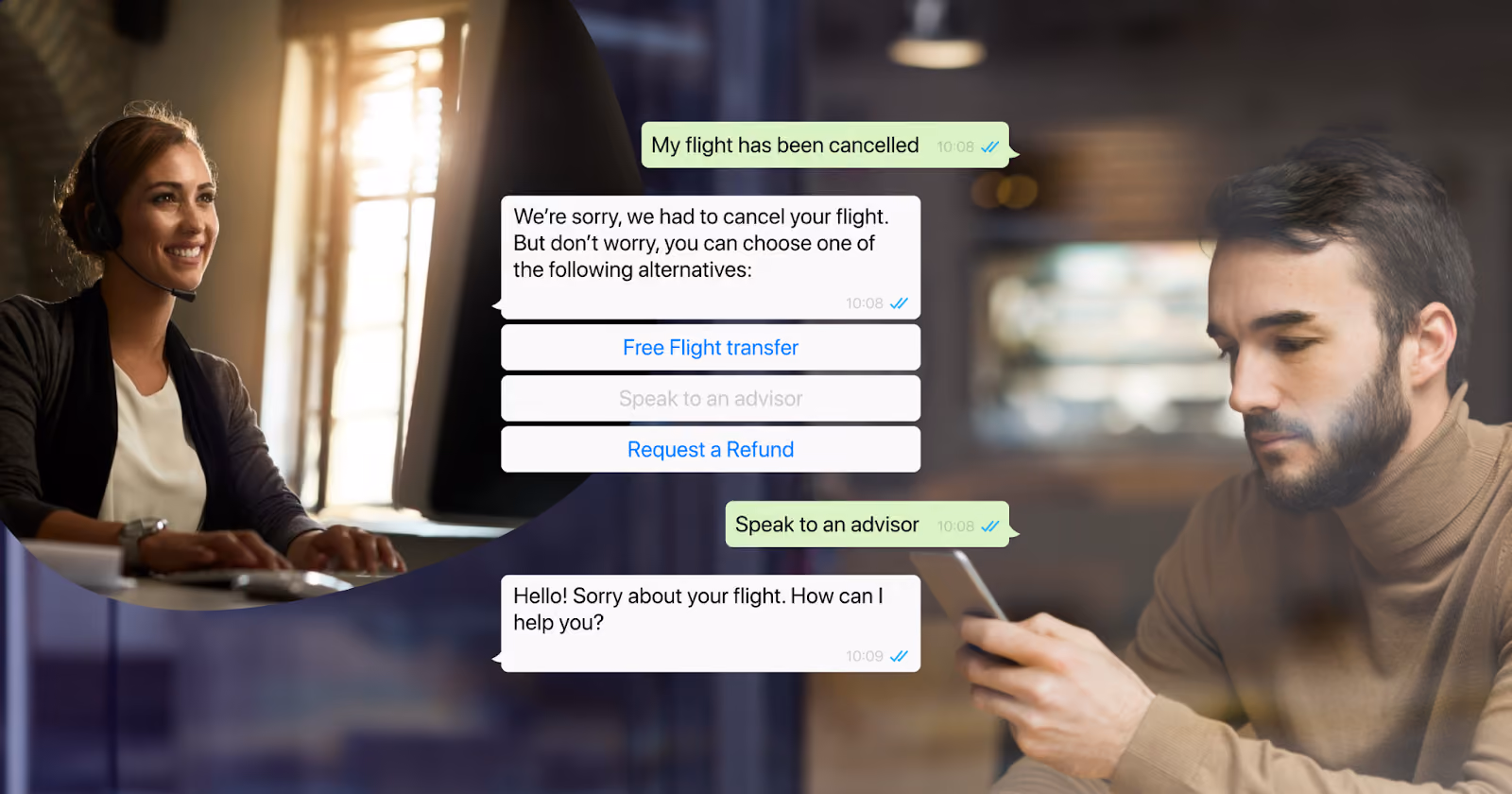 Customer support with WhatsApp conversational ai