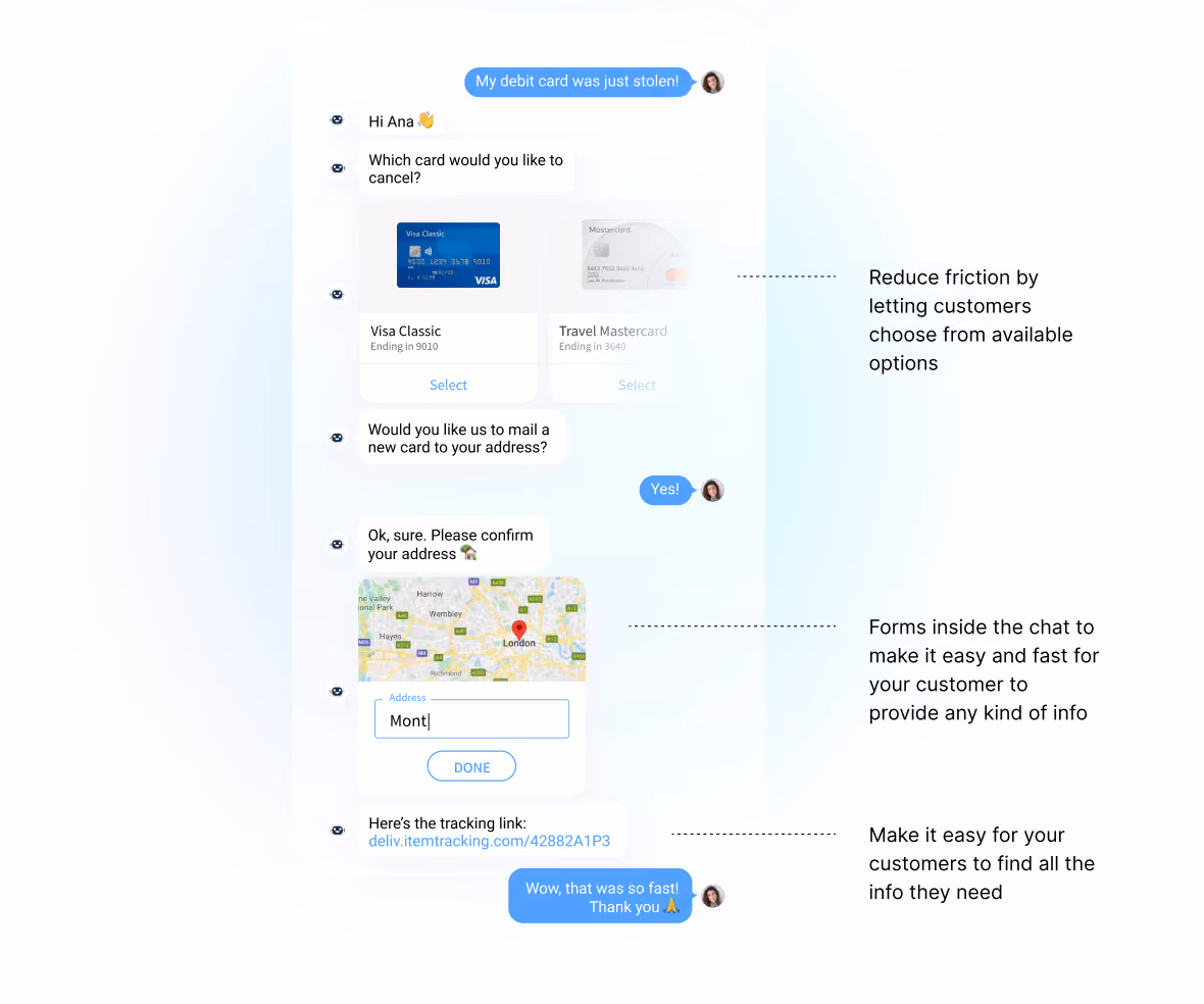 stolen credit card use case on whatsapp