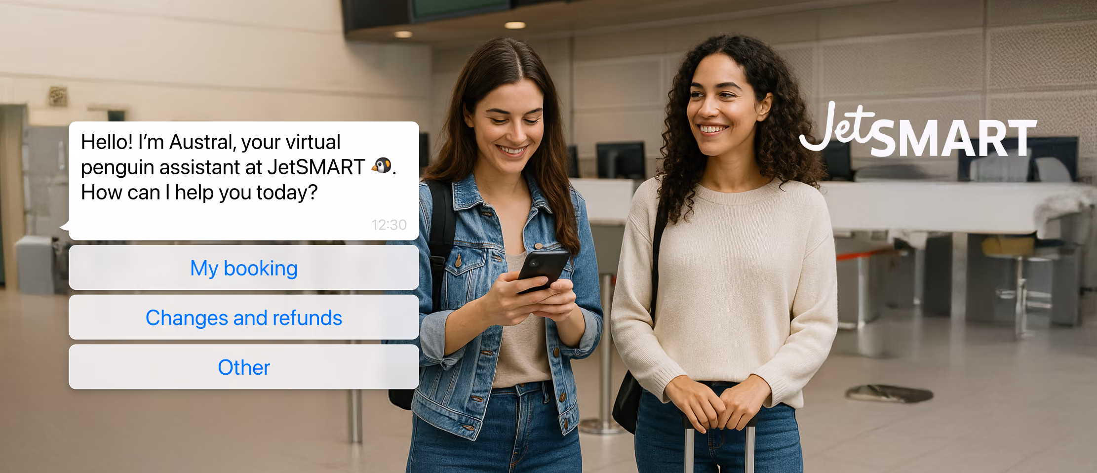WhatsApp experience JetSMART