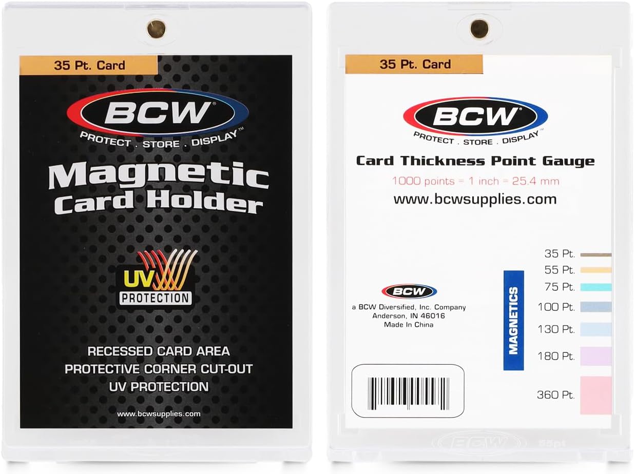 BCW 35 Pt Magnetic Card Holders, 20 Count
