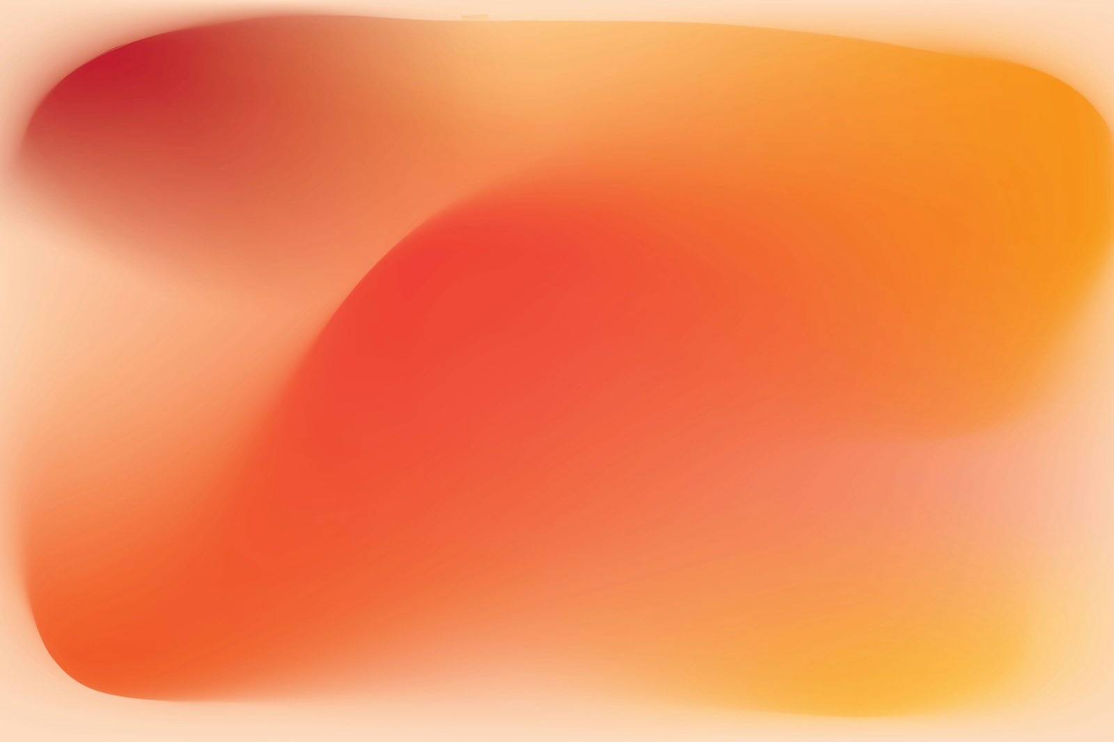 Dégradé abstrait orange et jaune sur fond crème, illustration du guide Reki sur le crédit d'impôt recherche