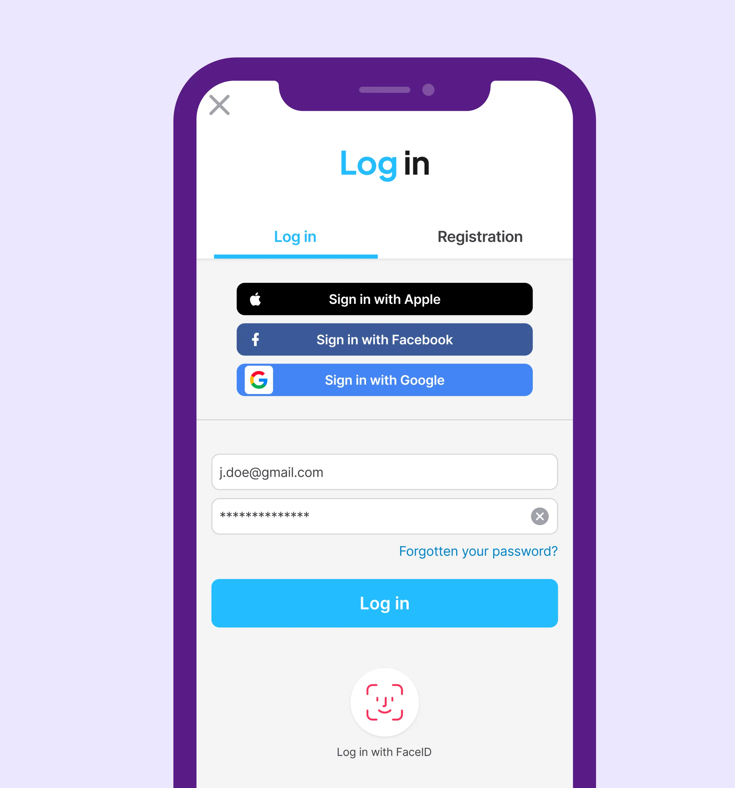 Log in chargemap app ionity