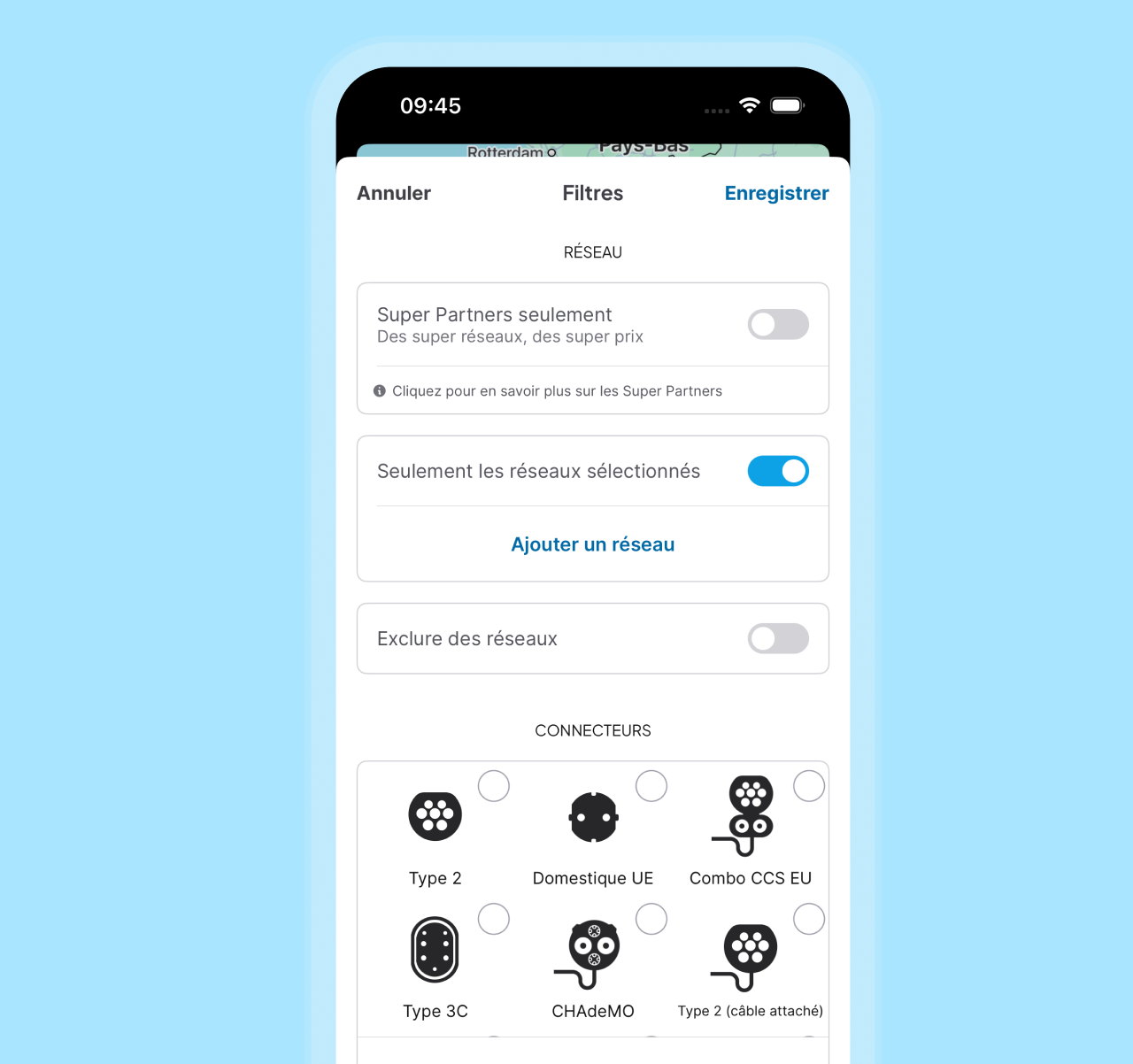 chargemap planificateur : option d'étape