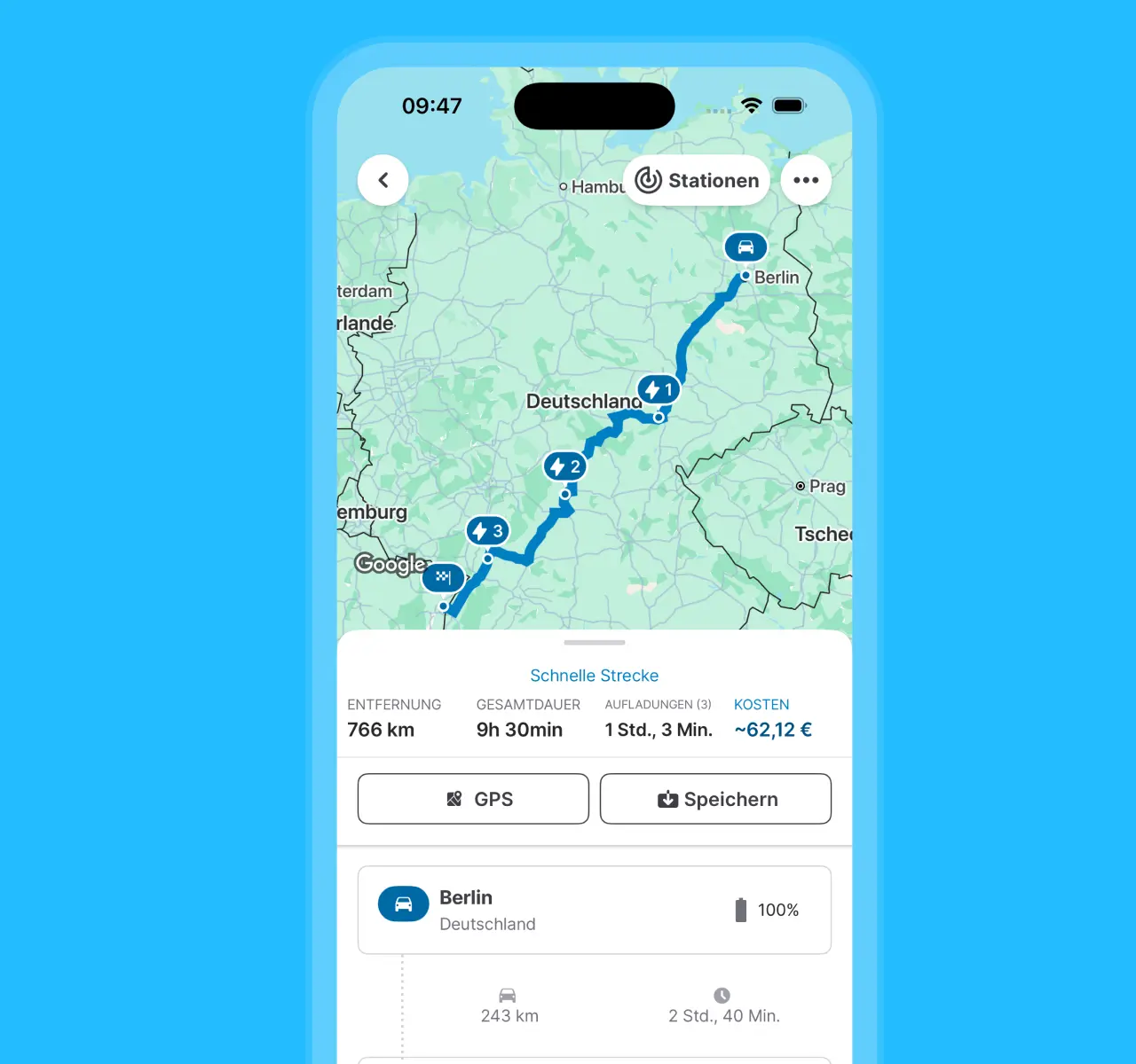 Nutzen Sie die Vorteile einer optimalen, auf Ihre Bedürfnisse abgestimmten Reiseroute
