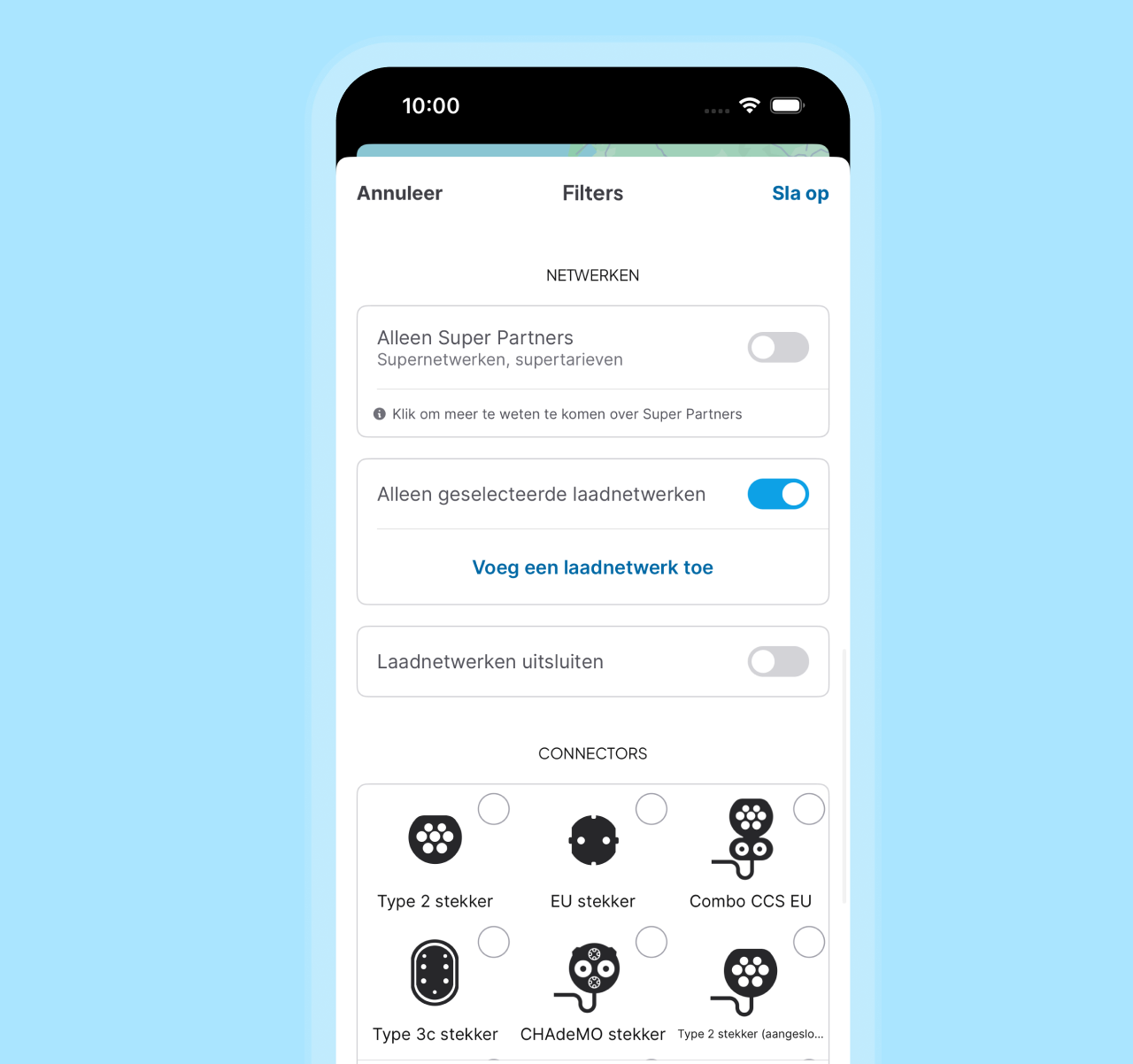 Wilt u bij een ander laadstation stoppen dan het geselecteerde?
