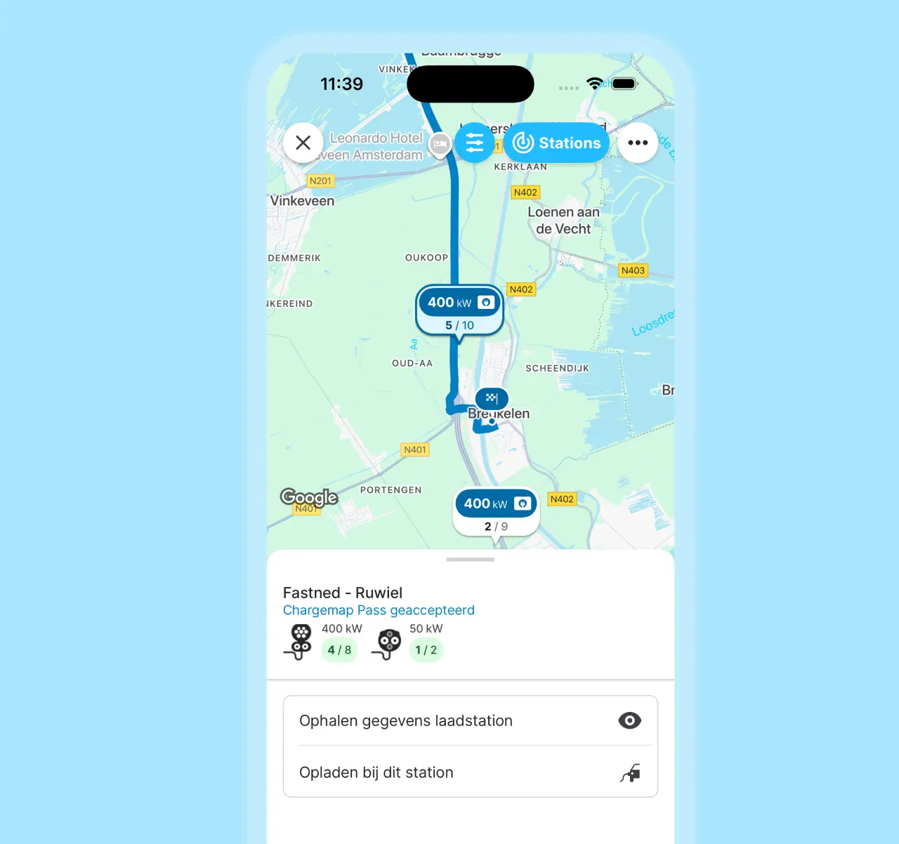 Moet u laden in de buurt van een specifieke locatie?
