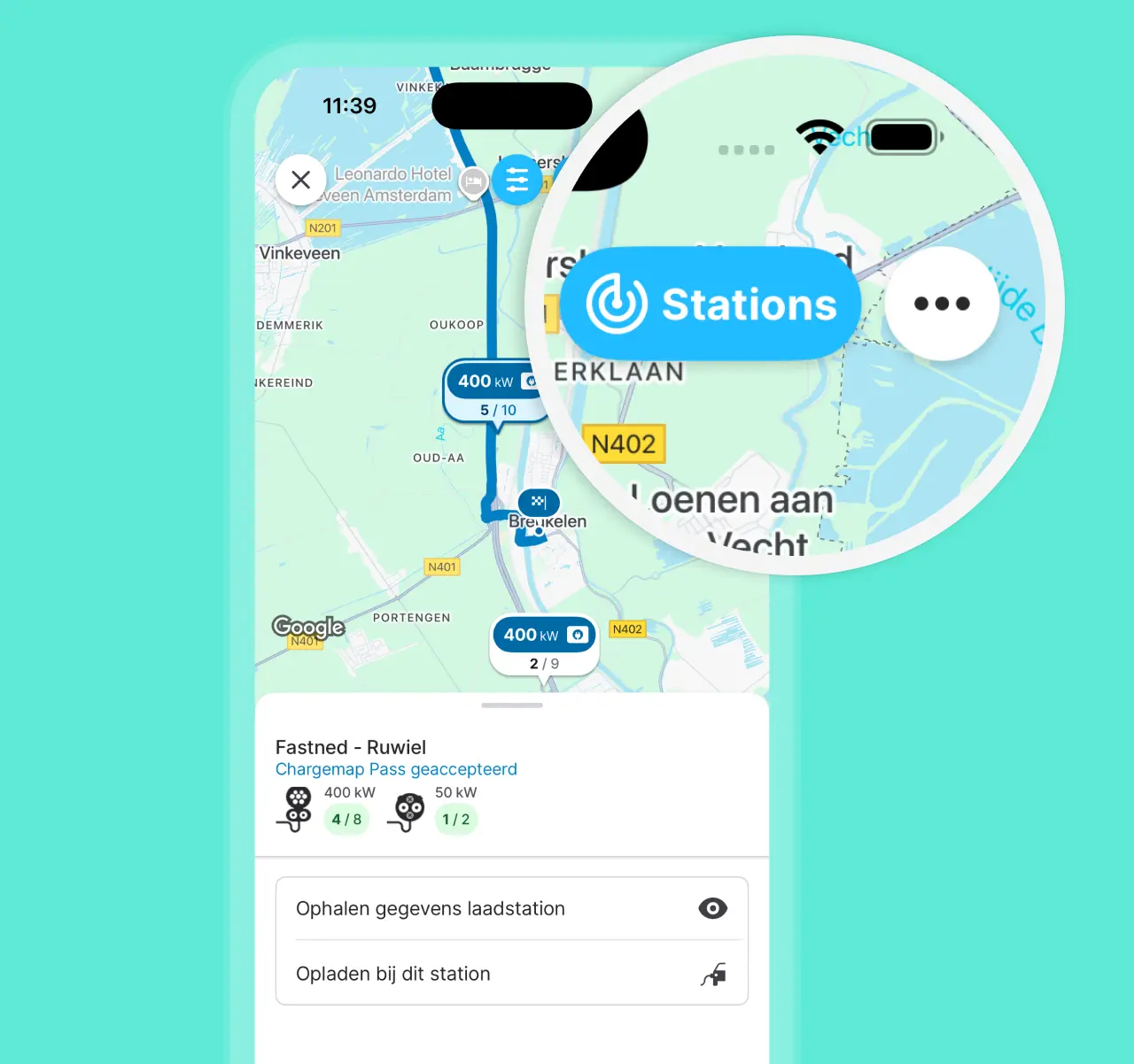 Bekijk de laadstations in de omgeving
