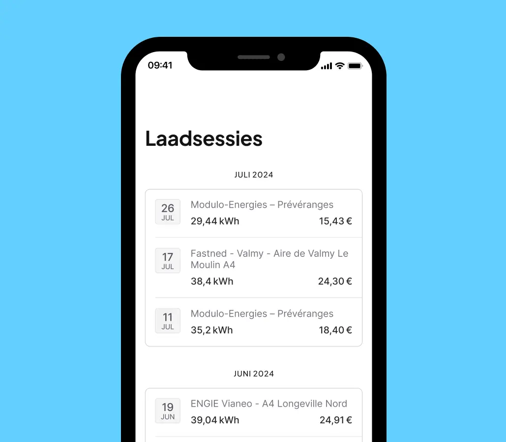 mockup Beheer chargemap pass