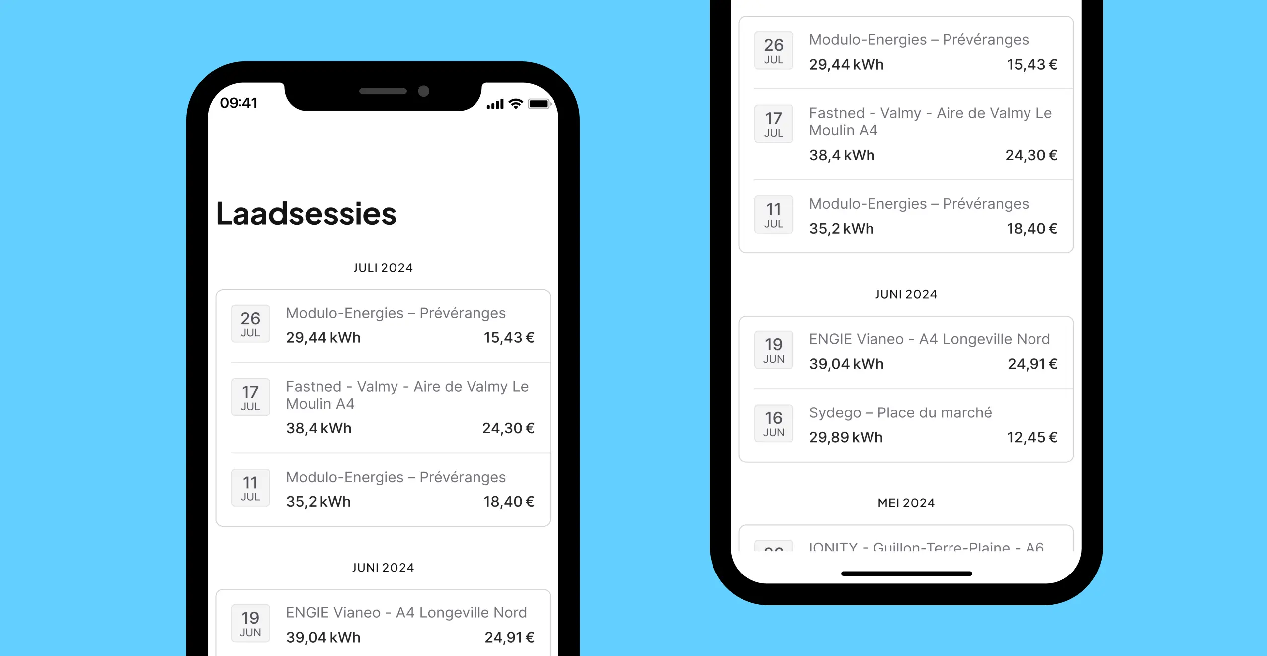 mockup Beheer chargemap pass