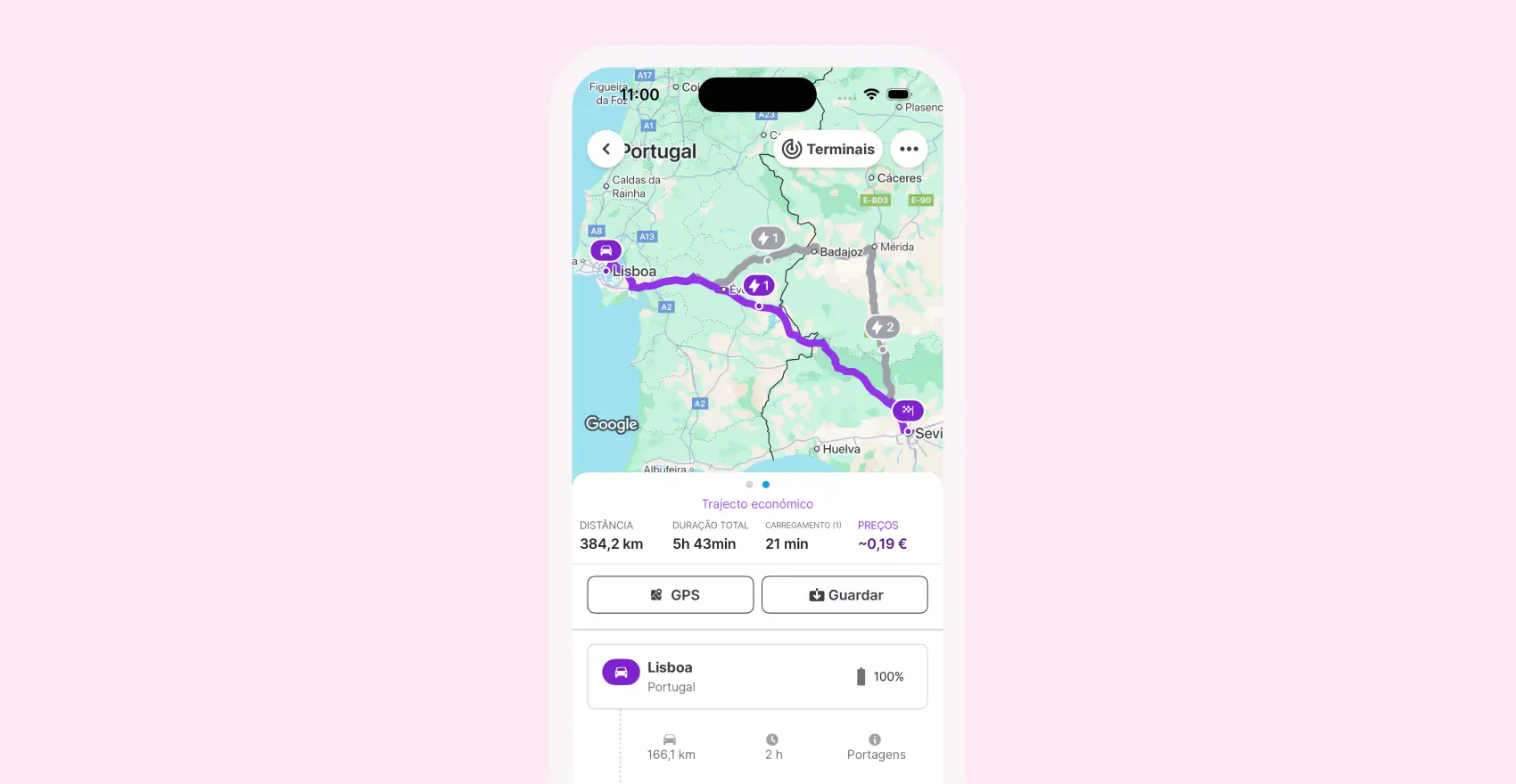 percurso economico chargemap boost