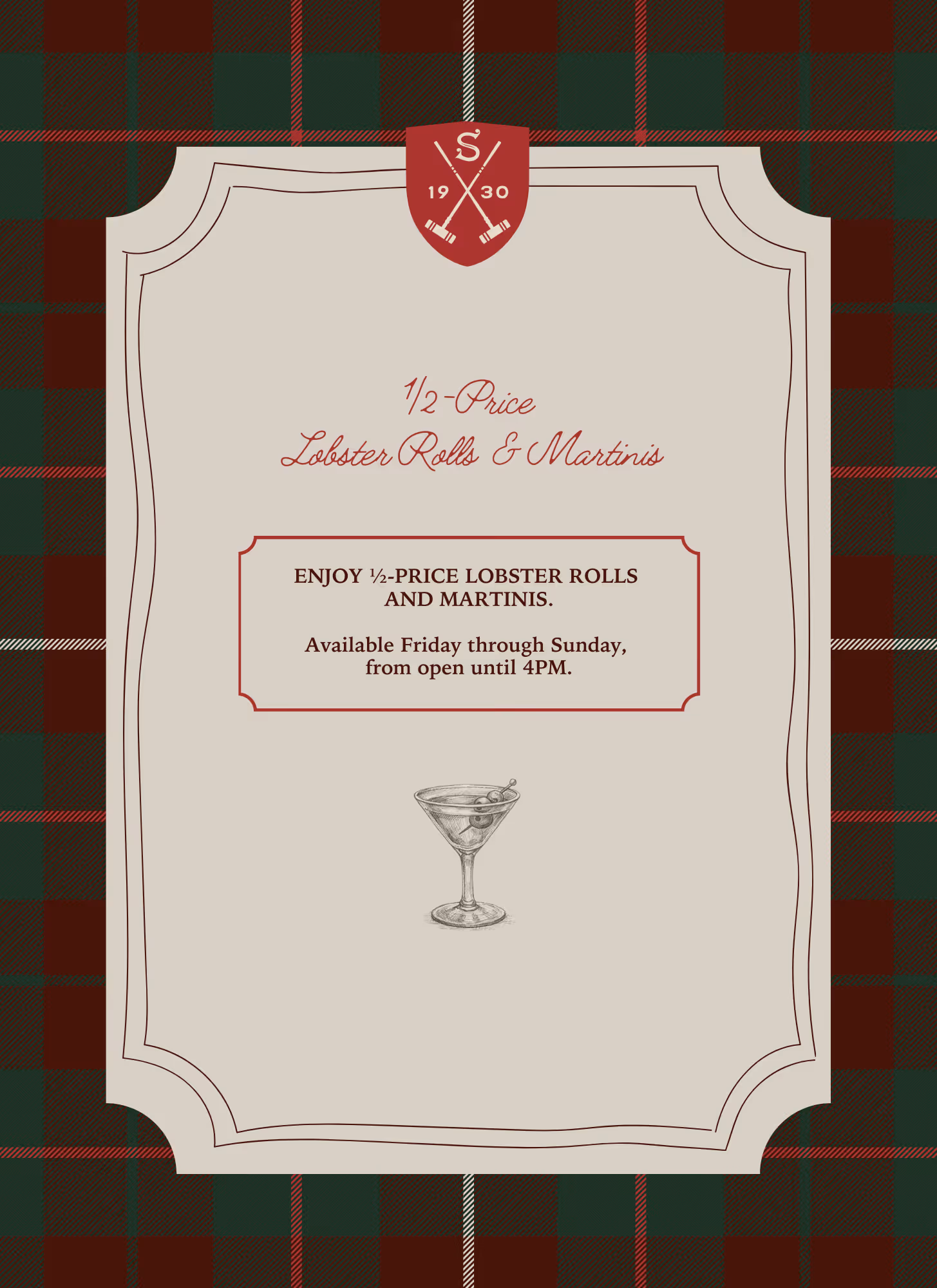 Stewart's Specials Menu