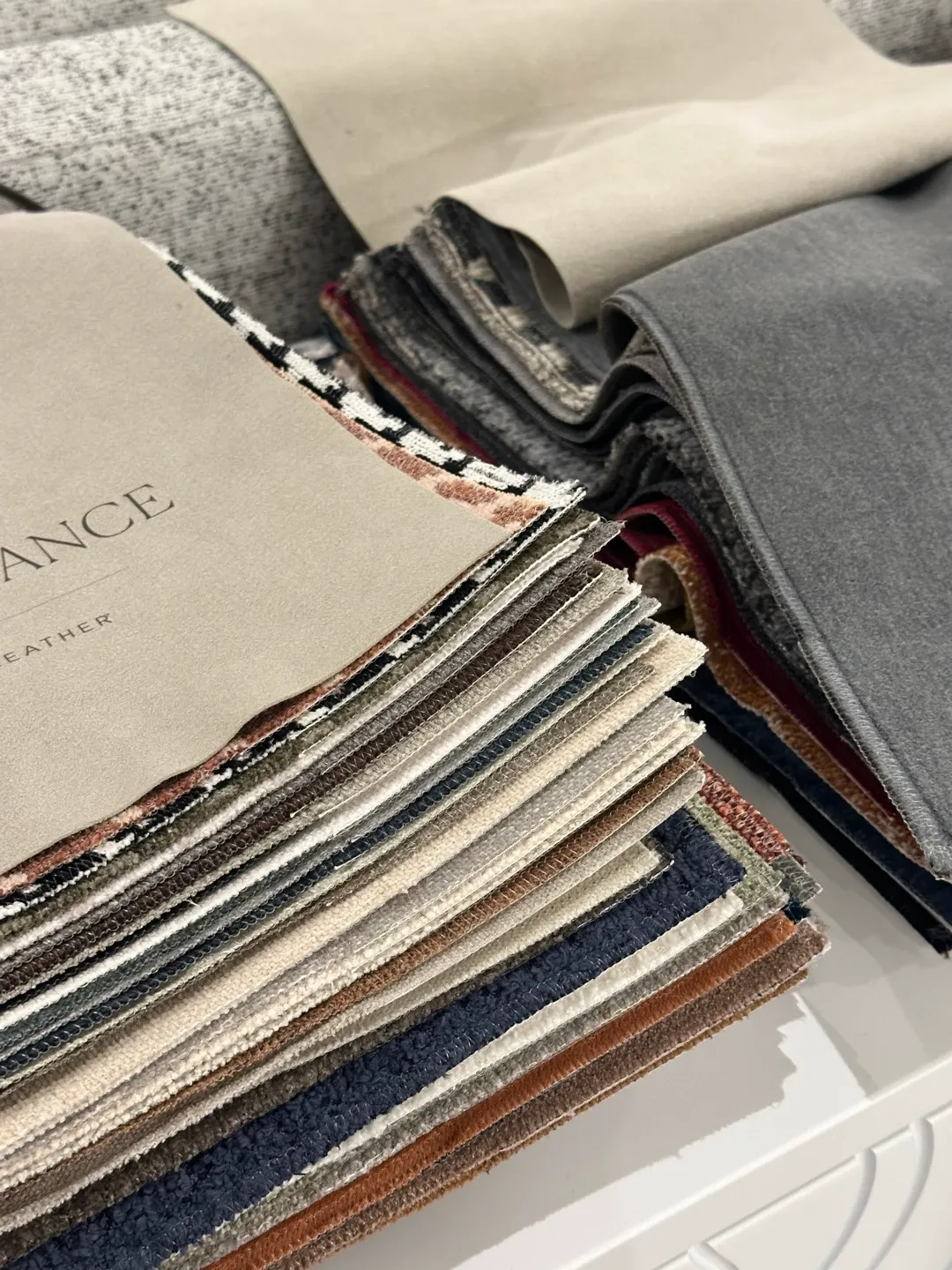 leather and material samples homestead