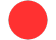 Bright red circle on white background