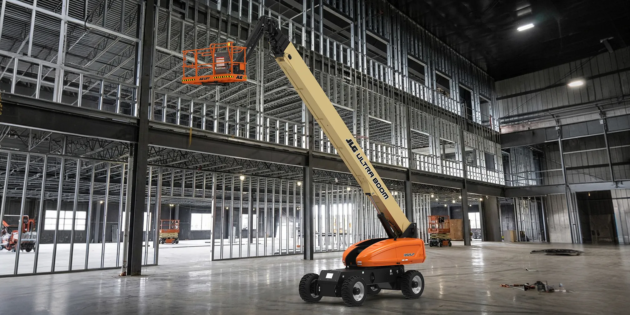 Zip-Up JLG bomlift för byggprojekt i Sverige