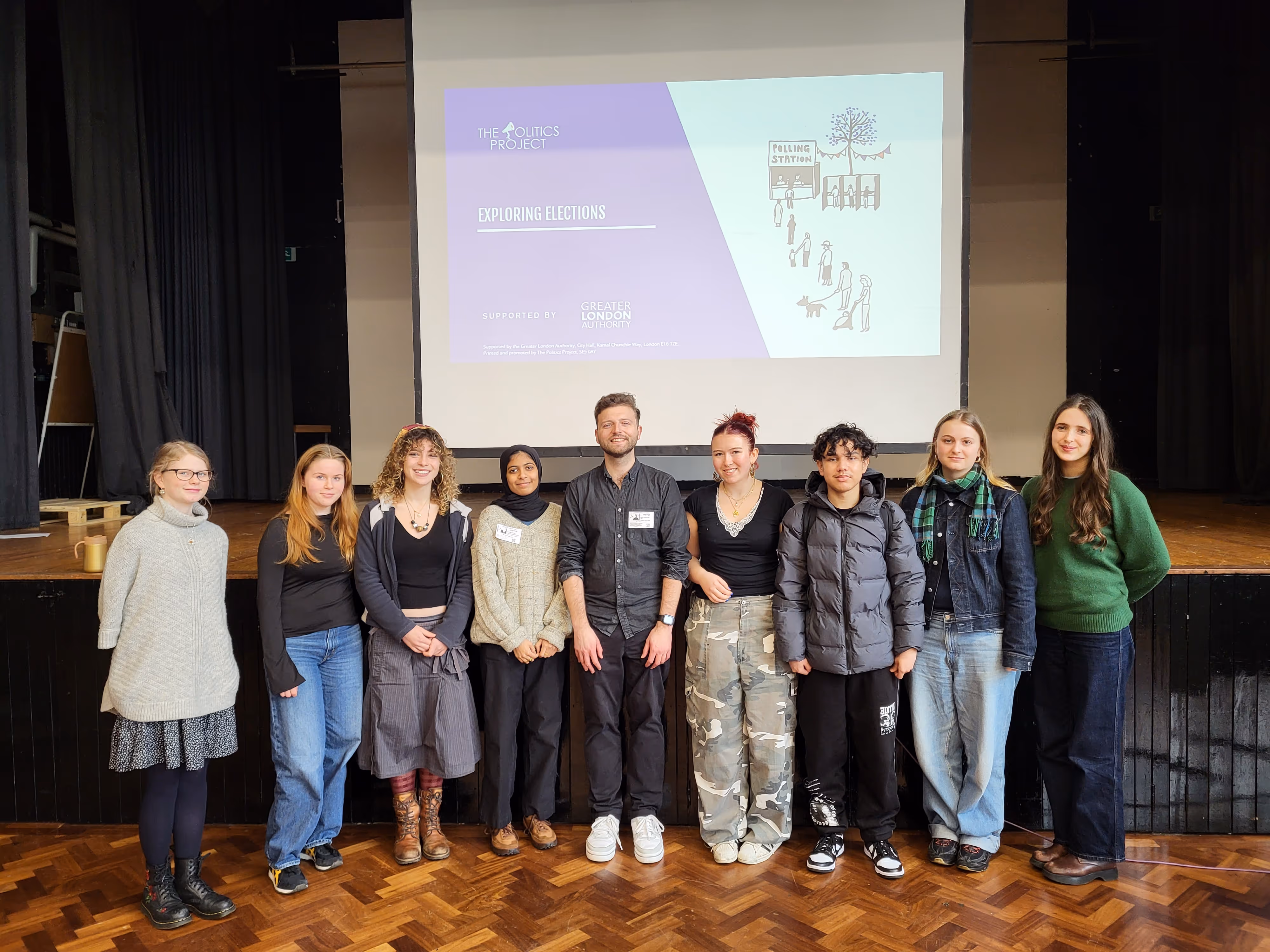 An 'Exploring Elections' Workshop, delivered by TPP, with learners at Camden School for Girls.