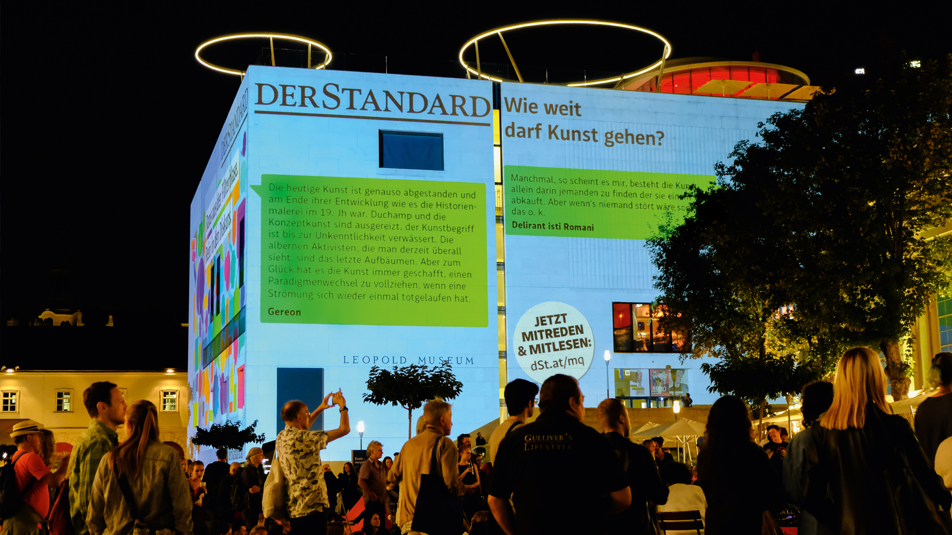 Der Standard Diskurskampagne Projektion