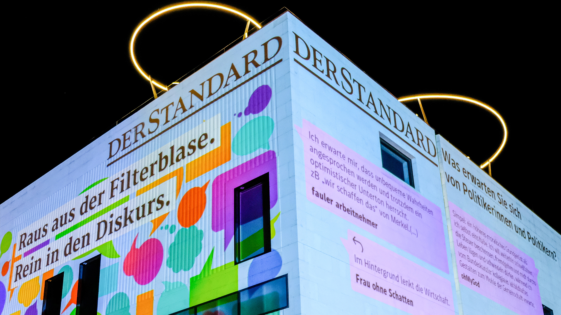Der Standard Diskurskampagne Projektion